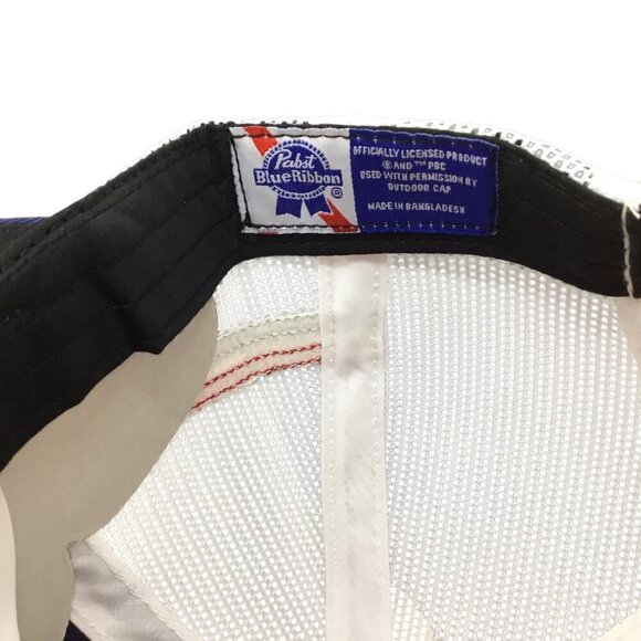 Pabst Blue Ribbon Beer NWT PBR Hat Cap Mesh Snapback Officially Licensed Patch - Picture 7 of 8